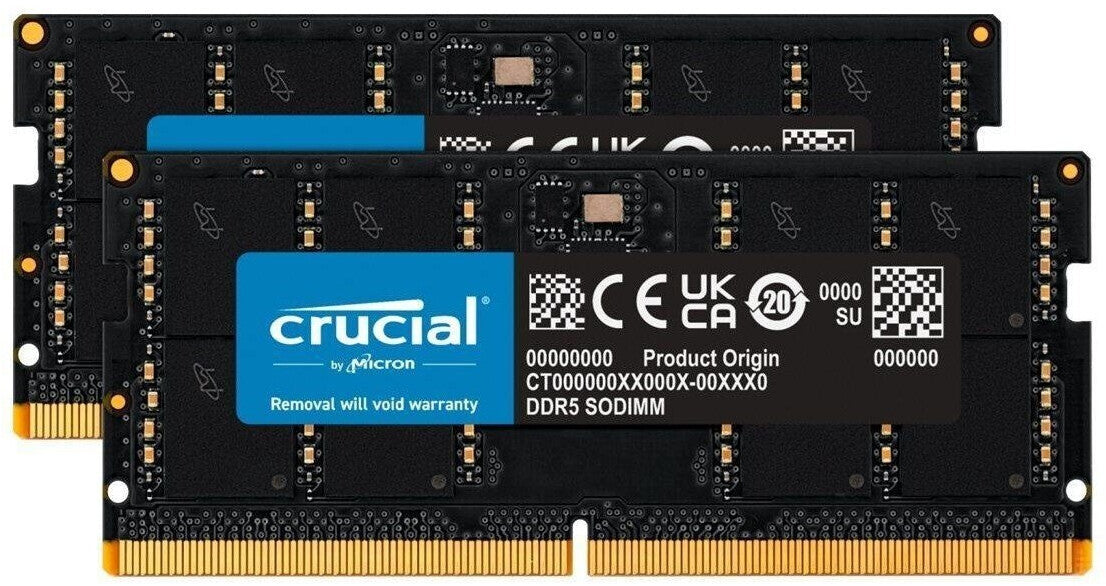 Crucial 64GB DDR5-5600 Arbeitsspeicher Kit CL46 (CT2K32G56C46S5)