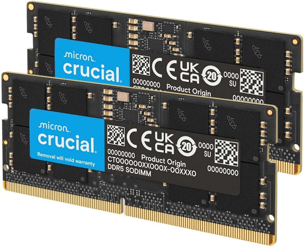 Crucial 128GB DDR5-5600 Speichermodul Kit CL46 (CT2K64G56C46S5)