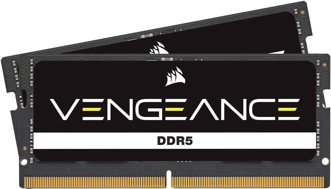 CORSAIR Vengeance SODIMM DDR5 RAM 64GB (2x32GB) 4800MHz CL40-40-40-77 1.10V Intel XMP 3.0 Desktop-Arbeitsspeicher – Schwarz (CMSX64GX5M2A4800C40)